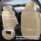 AOOG Car Seat Covers Full Set, Leather Seat Covers - Image 2
