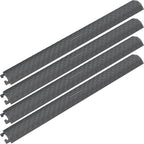 4 Pack 40" inch Drop Over Cable Cover, 4 Pieces Prevent Tripping Rubber Floor by OranLite