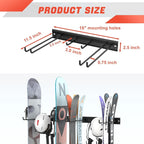 WALMANN Garage Ski Rack, Indoor Ski Hangers - Image 3