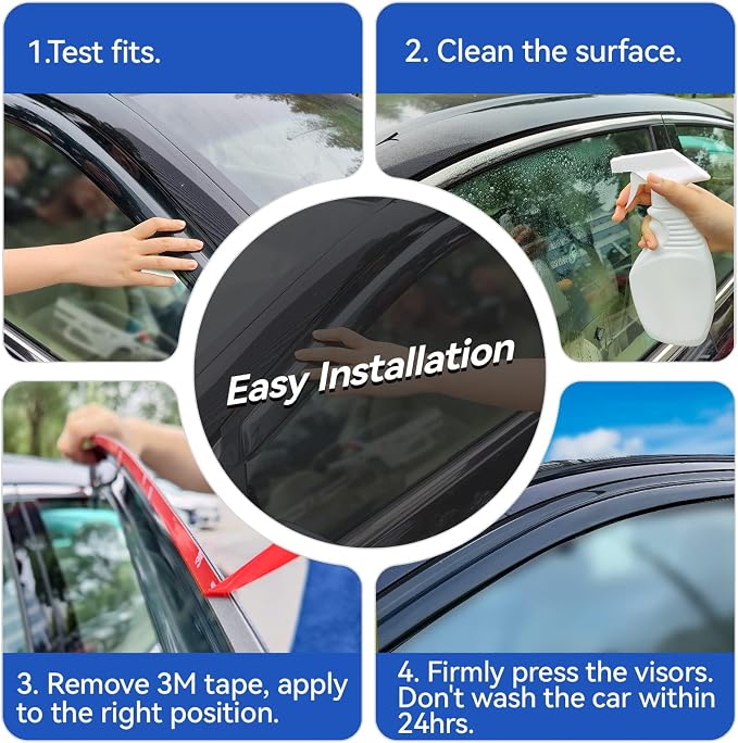 Window Visors Rain Guards Shield - Image 4