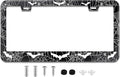 License Plate Frame for Bats and Spider Webs Stainless Steel License Plate by TXWWXT