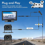 Dual RV Backup Camera Plug and Play, No Delay, 1080P HD, 2 Channels, 150° Wide - Image 3