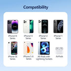 AGVEE 2 Pack 3ft Coiled Short USB-C to Lightning Charging Cable 30W PD Fast - Image 7