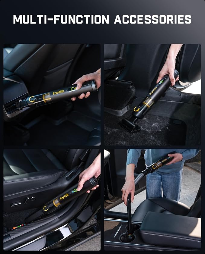 Fanttik Slim V10 Mate Cordless Car Vacuum, 4-in-1 Portable Mini Handheld Vacuum - Image 5