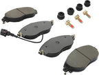 Premium Semi-Metallic Front Brake Pads Compatible - Image 2