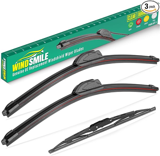 24" 19" 10" Windshield Wiper Blades Replacement by WINDSMILE