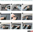 OMAC Window Visor Vent Rain Guard Deflector - Image 5
