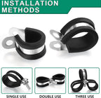 30pcs 1/8 Inch Stainless Steel Cable Clamps, Rubber Coated Cushioned Insulated - Image 4