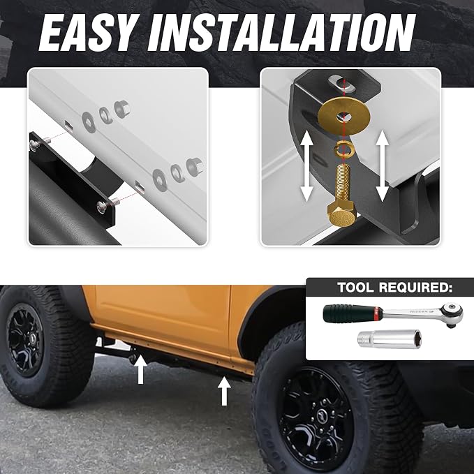for Bronco Running Boards Compatible - Image 5