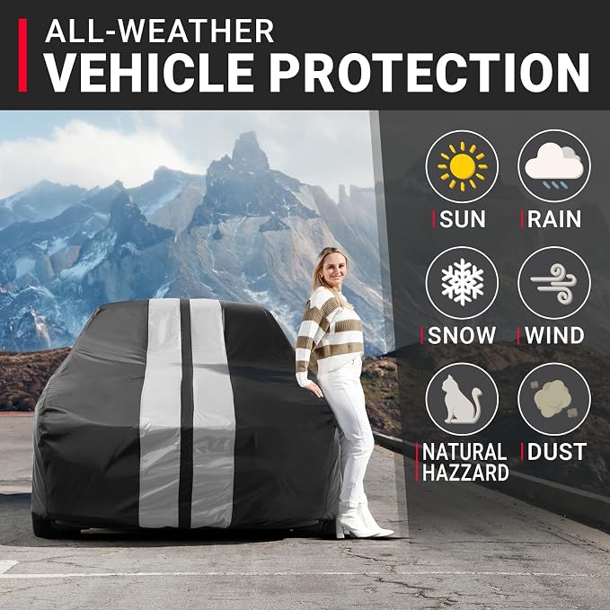iCarCover Custom Car Cover for Pontiac GTO Waterproof All-Weather Rain Snow UV - Image 2