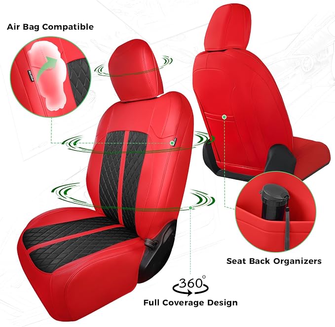 for Jeep Wrangler Seat Covers 4Door JL 2018 2019 2020 2021 2022 2023 2024 2025 - Image 3