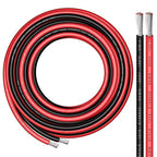 6 Gauge Wire - iGreely 30 FT Red & 30 FT Black 6 Gauge Tinned Copper Electrical by iGreely