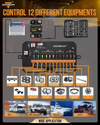 Auxbeam 12 Gang Switch Panel Bluetooth RGB AC-1200 - Image 8