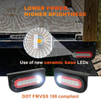 Agrieyes Trailer Lights with Bracket, Oval LED Trailer Lights with Sequential - Image 2