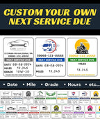 Oil Change Stickers for Windshield Personalized - Image 3