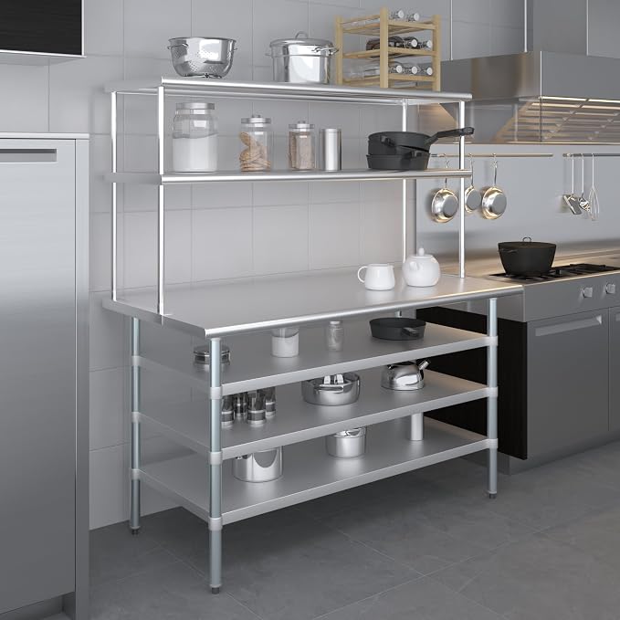 Amgood 30" x 60" Stainless Steel Work Table - Image 6