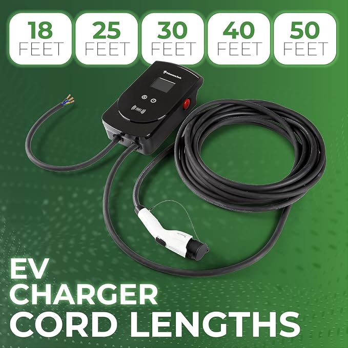 PRIMECOM 80 Amp 22KW 220Volt Level-2 18ft to 50ft Cord Lengths 20X Fast Smart - Image 3