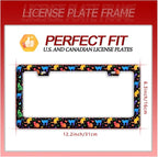 Colorful Cat License Plate Frame Cute Pet Butterfly License Plate Holder Funny - Image 7