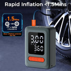 Tire Inflator Portable Air Compressor, Cordless Air Pump - Image 3