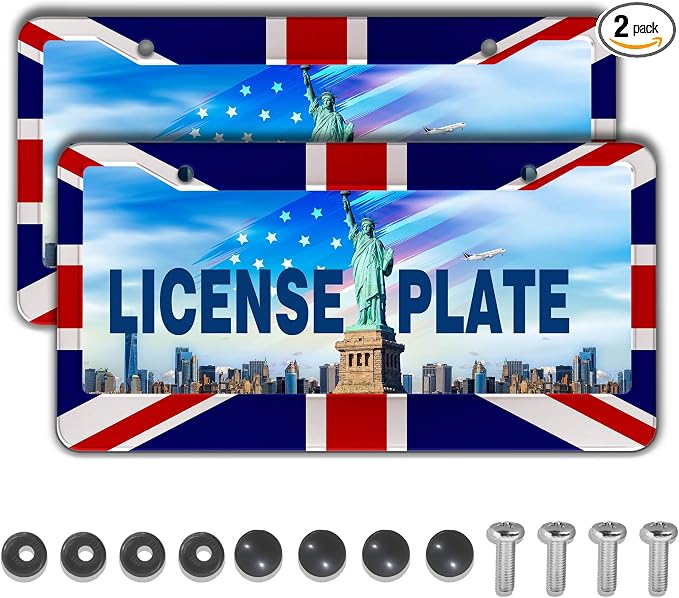 License Plate Frames Multicolor Automotive Exterior Accessories British Flag by Unknown