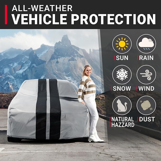 iCarCover Custom Car Cover for Buick Skyhawk Waterproof All-Weather Rain Snow - Image 2