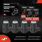 A-Premium 4-PC Rear PDC Reverse Backup Parking Aid Assist Sensor Compatible - Image 3