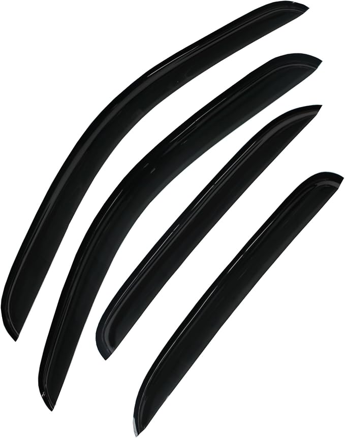 Sun/Rain Guards Window Visors Wind Deflector Compatible - Image 2