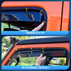 Nilight in Channel Rain Guards for Chevy Tahoe/GMC Yukon/Cadillac Escalade 2021 - Image 4