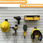 Adjustable Slatwall Hooks, Lockable Slatwall Weedeater Hanger, String Trimmer - Image 9