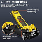 VEVOR 2.5 Ton Low Profile, Heavy-Duty Steel Racing Floor Jack - Image 4