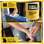 Tub O Towels TW90 Heavy-Duty 10" x 12" Size Multi-Surface Cleaning Wipes - Image 5