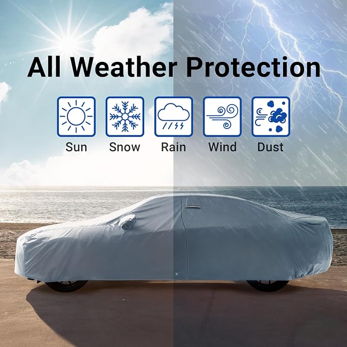 iCarCover Custom Car Cover for 1979-2004 Ford Mustang Waterproof All-Weather - Image 9