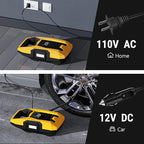 CARSUN AC/DC Tire Inflator Portable Air Compressor, Dual Power - Image 2