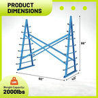 Horizontal Lumber Storage Rack, Heavy Duty 2000 LBS, 60” W x 66” H x 40” D - Image 3