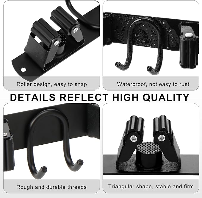 Mop Broom Holder Wall Mount - Image 4