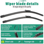 24" 21" 11" Windshield Wiper Blades Replacement - Image 3