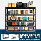 5-Tier 60”D X 24”W X 72”H Heavy Duty Shelving 3000LBS Garage Storage Rack Heavy - Image 6
