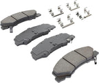 Premium Semi-Metallic Front Brake Pads Compatible - Image 2