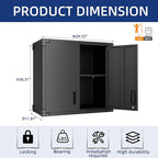 Metal Tool Cabinet, Garage Storage Cabinet System, Wall Cabinet & Locking - Image 4