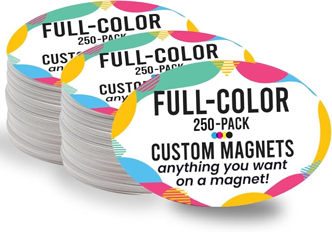 Magnet Me Up Customizable Magnet Pack, Oval Magnetic Decal, Advertising by MagnetMeUp