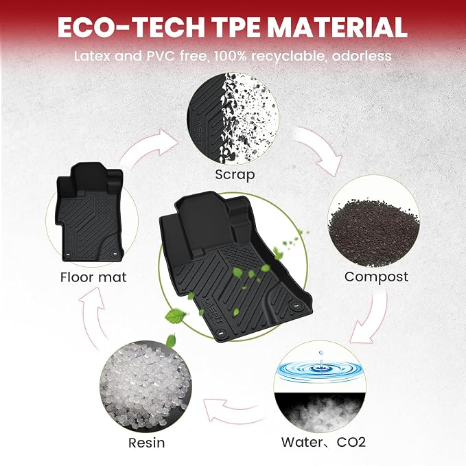 LASFIT Floor Mats & Trunk Mat for Honda Civic & Civic Si 2012 2013 2014 2015 - Image 7