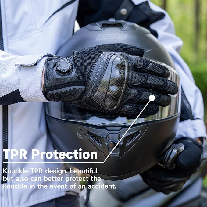 VXW High Protection Motorcycle Gloves - Image 3
