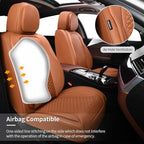 2 Packs Car Seat Covers Leather Car Seat Covers Universal Seat Covers - Image 4