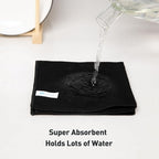 Black Microfiber Cleaning Cloth 13"x13", Ultra Soft Absorbent Microfiber - Image 4