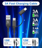 USB to USB C and Lightning Cable Support Apple Carplay & Android Auto - Image 4