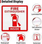 Madrigal Fire Extinguisher Inside Sticker Sign, Weatherproof & UV Protected - Image 3