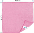 HOMEXCEL Pink Microfiber Cleaning Cloth, 50 Pack Cleaning Towels - Image 7