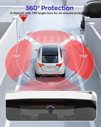 4K Dash Cam 360° View, 4 Channel Front and Rear Dash Camera - Image 9