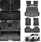 Fit for 2020-2014 Nissan Rogue Floor Mat Backrest Mat Cargo Liner, All-Weather by Antsvnn