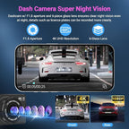 Dash Cam Front and Rear, Dash Cam 4K WiFi/APP Control Dashcam W/ 64GB Card Dash - Image 4